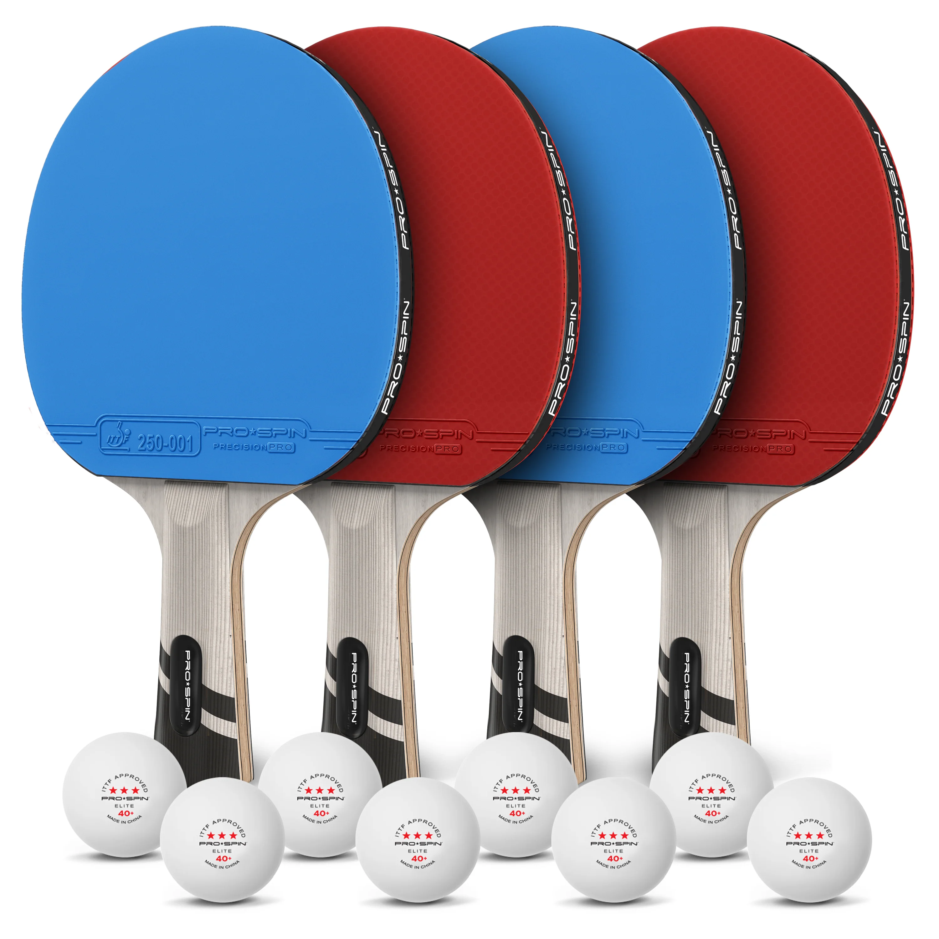 Carbon Fiber Ping Pong Paddles - 4-Player Competition Set - Image 16