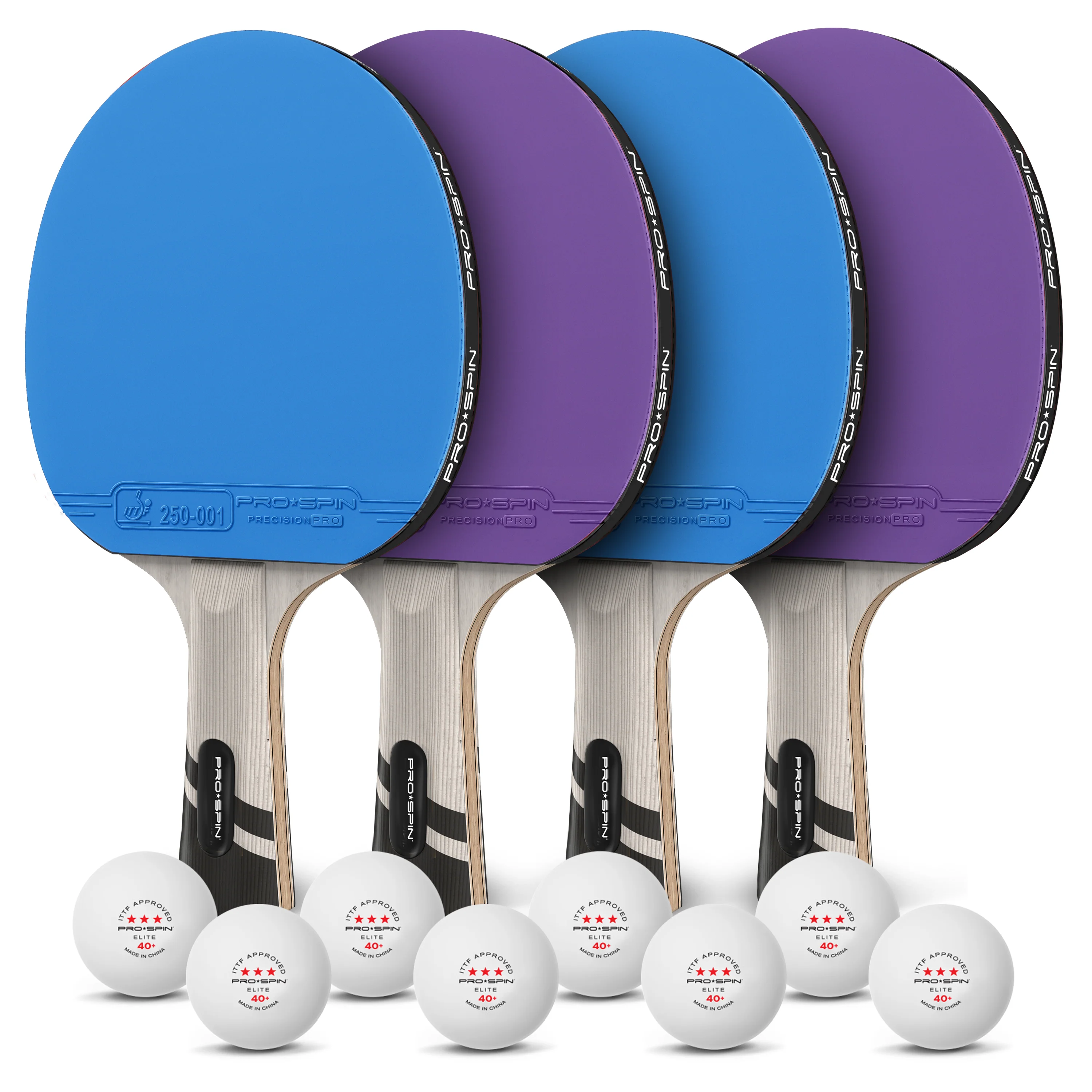 Carbon Fiber Ping Pong Paddles - 4-Player Competition Set - Image 25