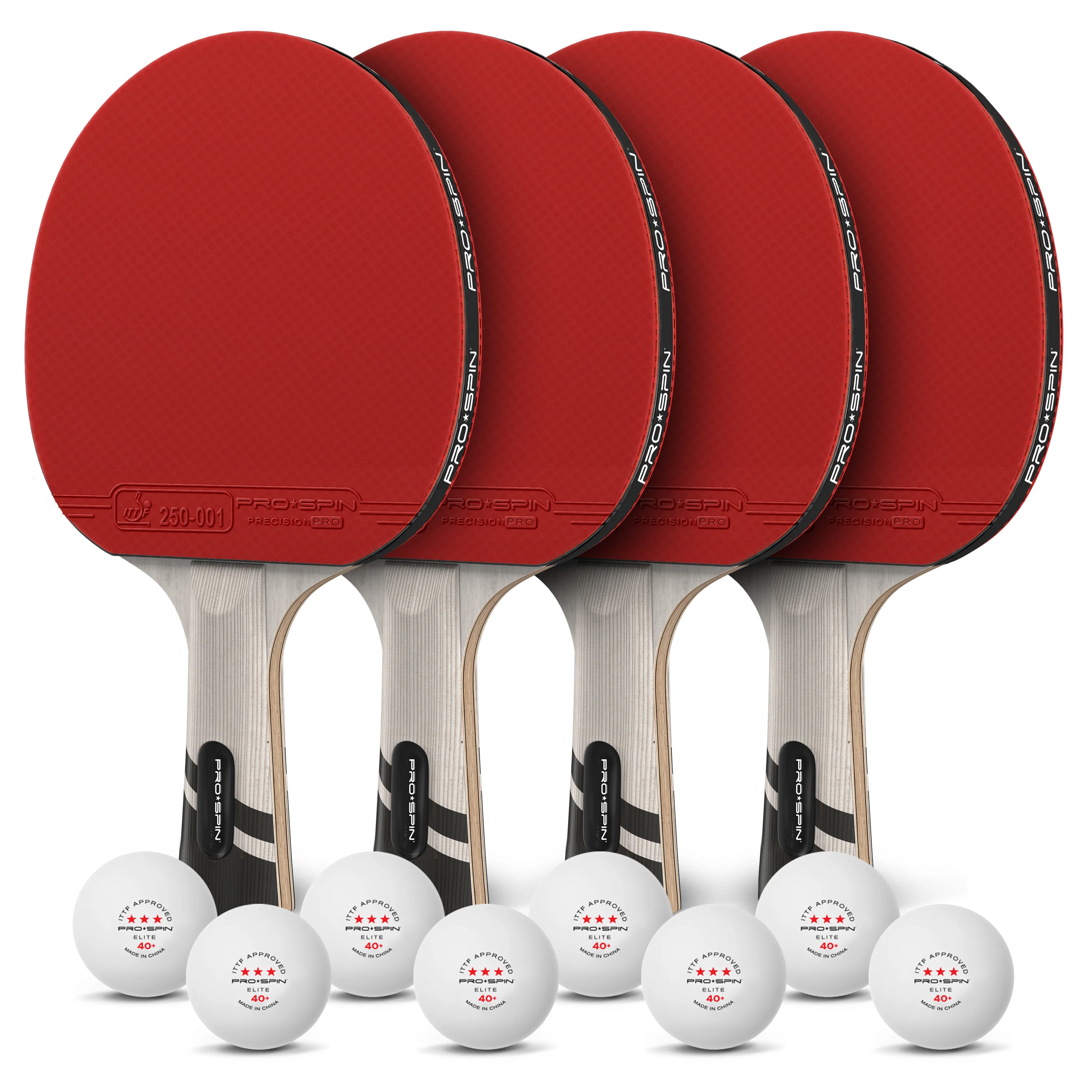 Carbon Fiber Ping Pong Paddles - 4-Player Competition Set - Image 7