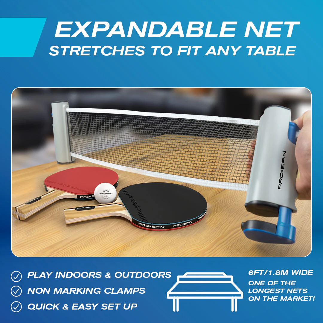 All-In-One Ping Pong Set, Ultra Comfort Paddles - Image 5