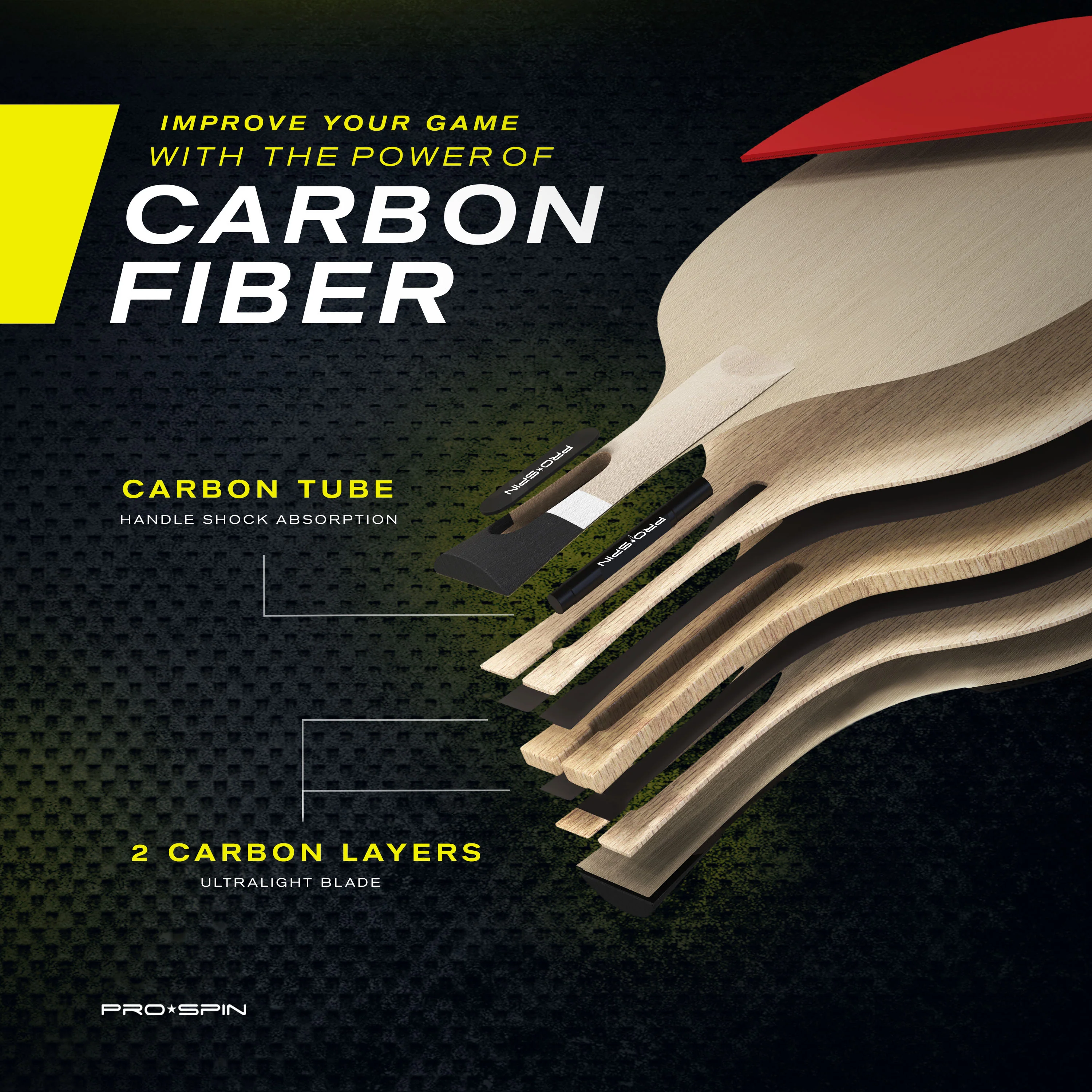 Carbon Fiber Ping Pong Paddle, Penhold Grip - Image 13