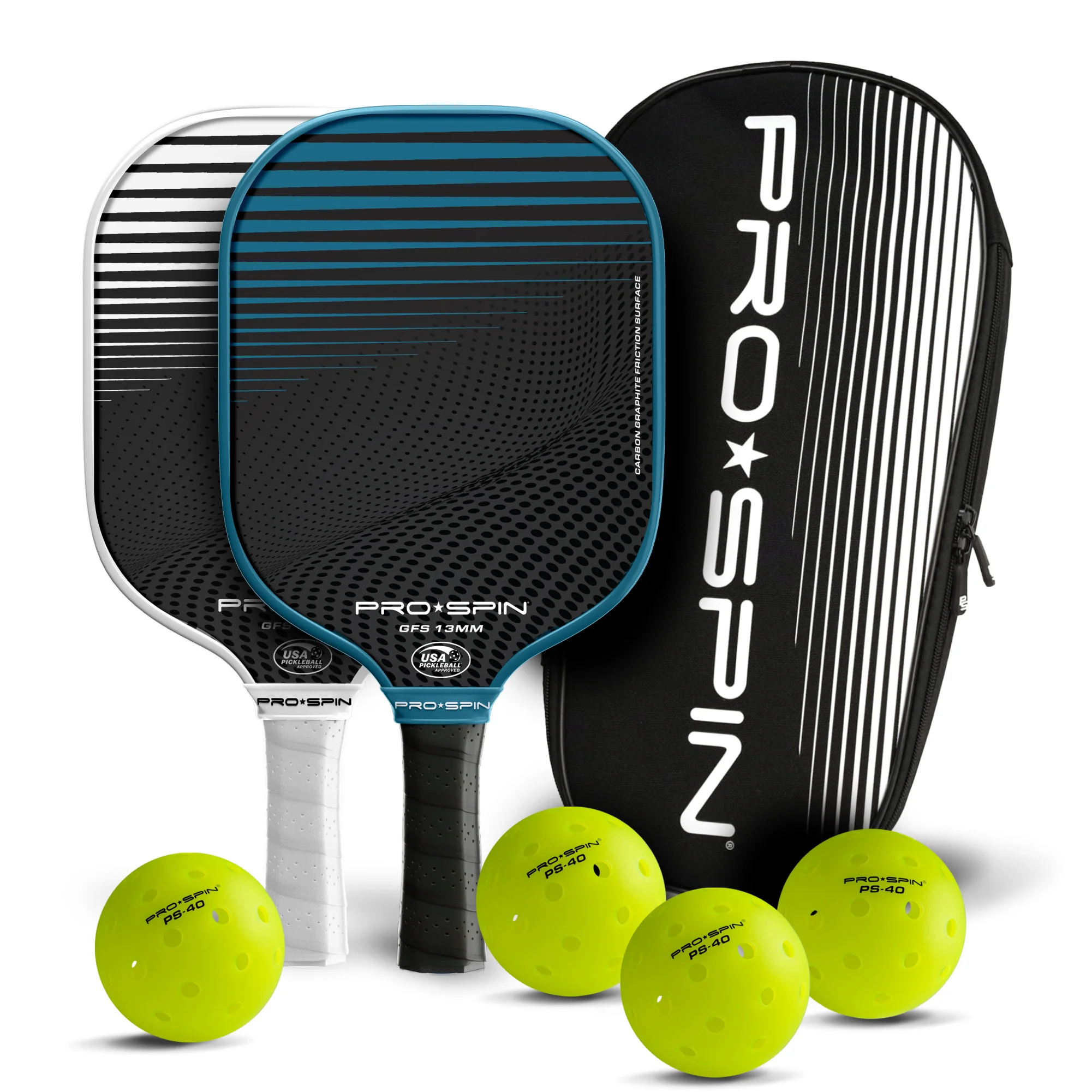 GFS-13 Pickleball Paddles 2-Player Set with Balls - Image 19
