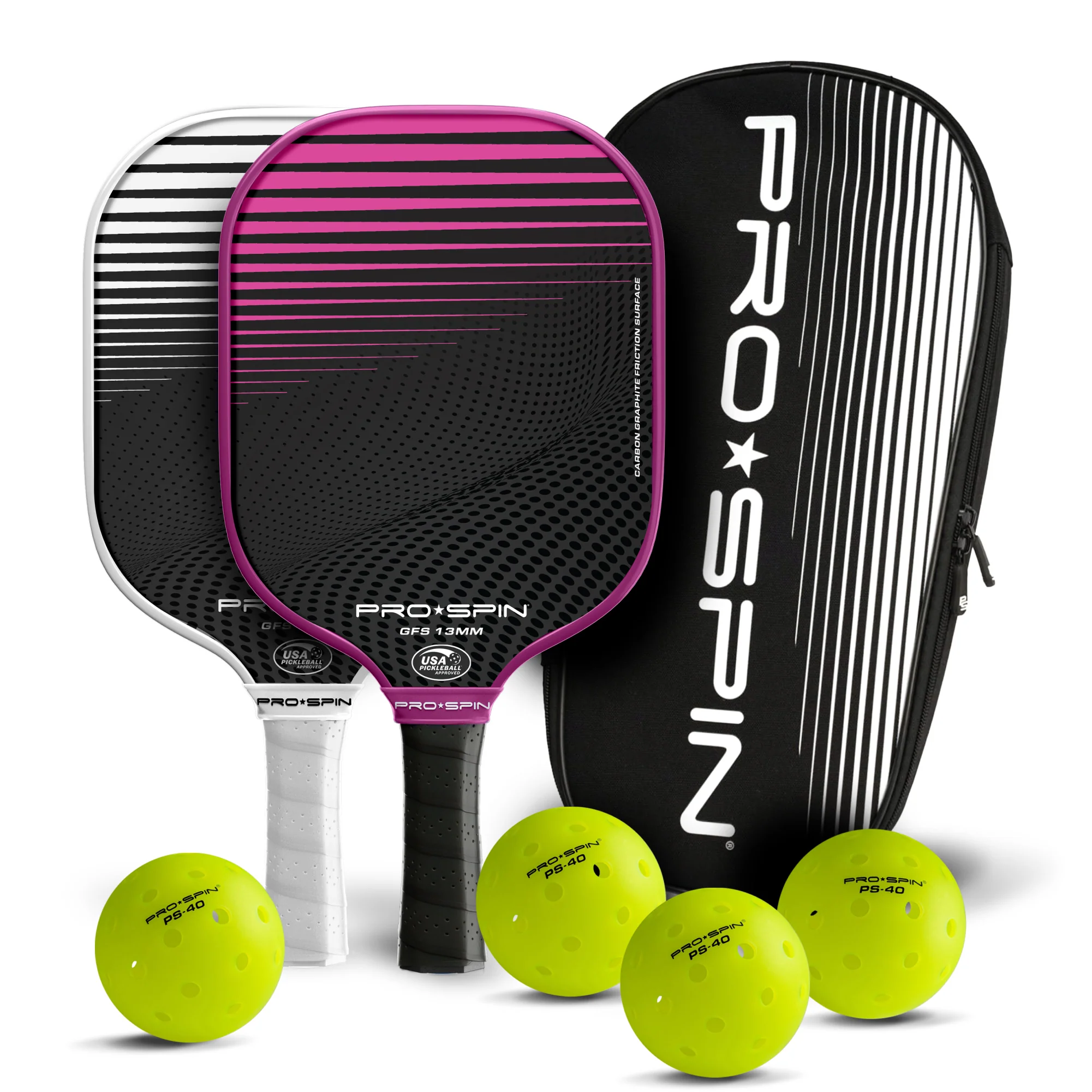 GFS-13 Pickleball Paddles 2-Player Set with Balls - Image 27