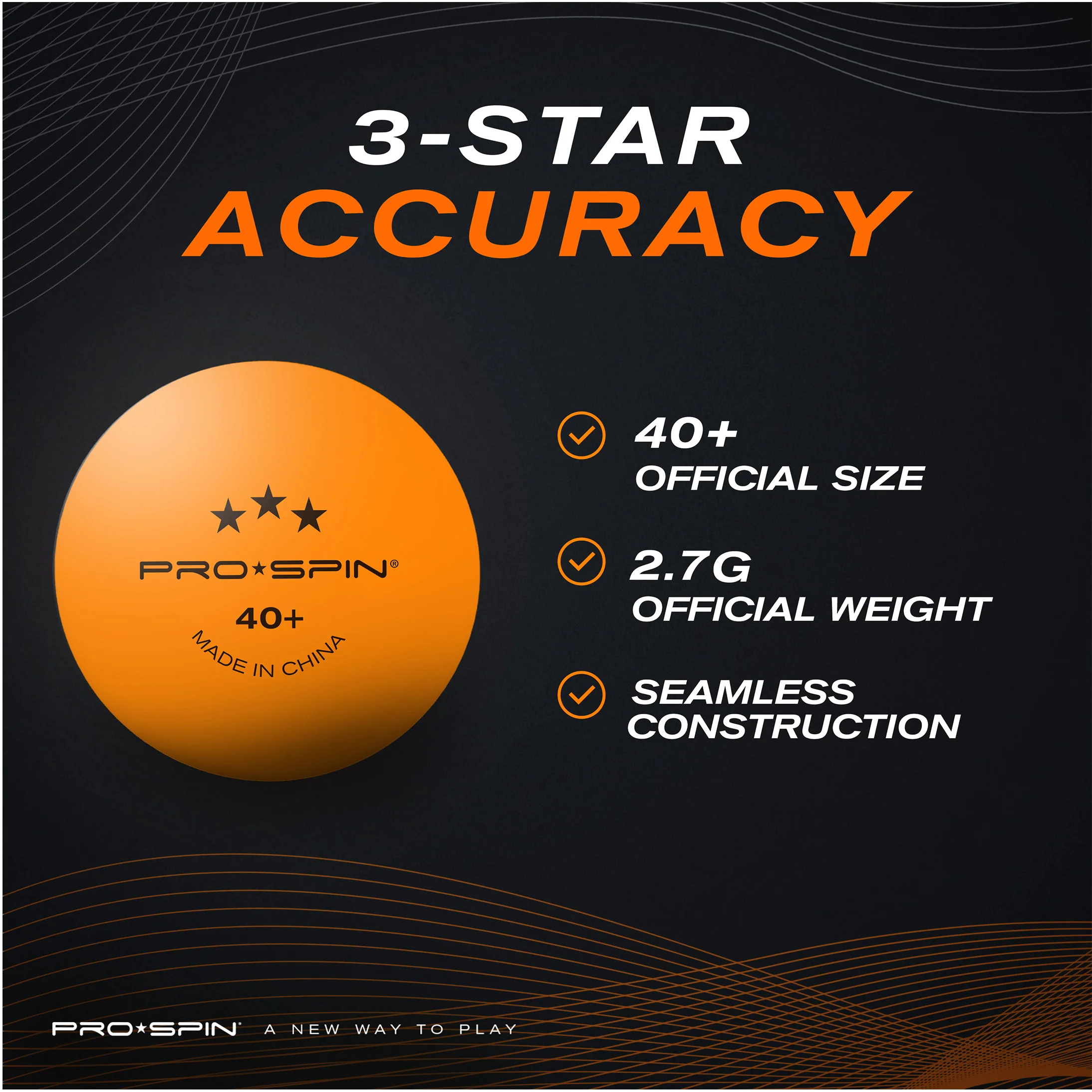 Orange High-Performance Table Tennis Balls - Image 3