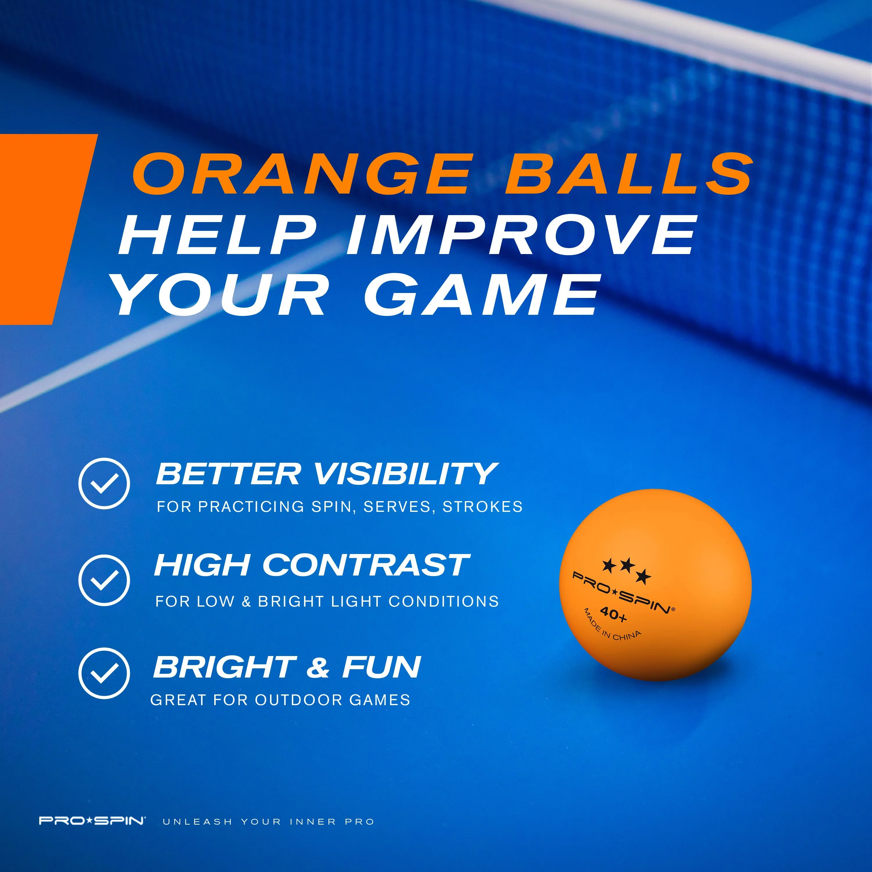 Orange High-Performance Table Tennis Balls - Image 5