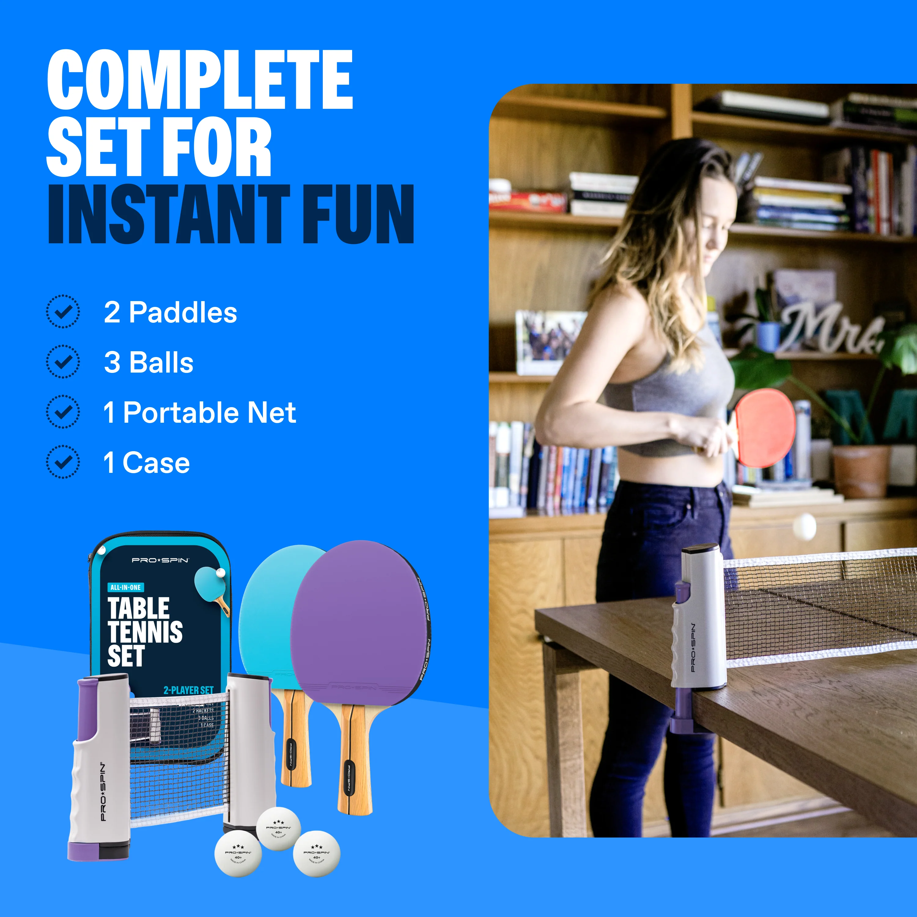 All-In-One Portable Ping Pong Set - Image 11