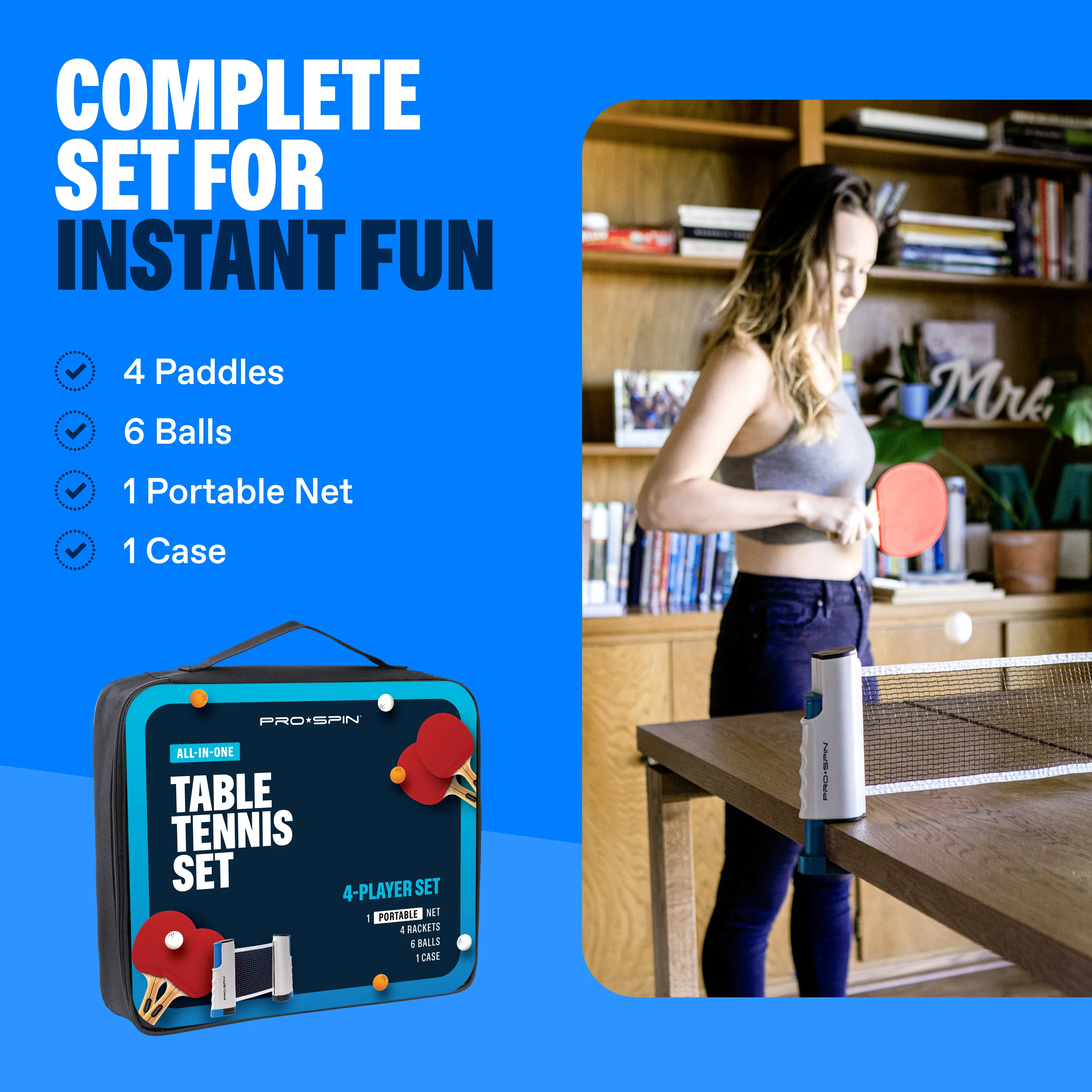 All-In-One Portable Ping Pong Set - Image 20