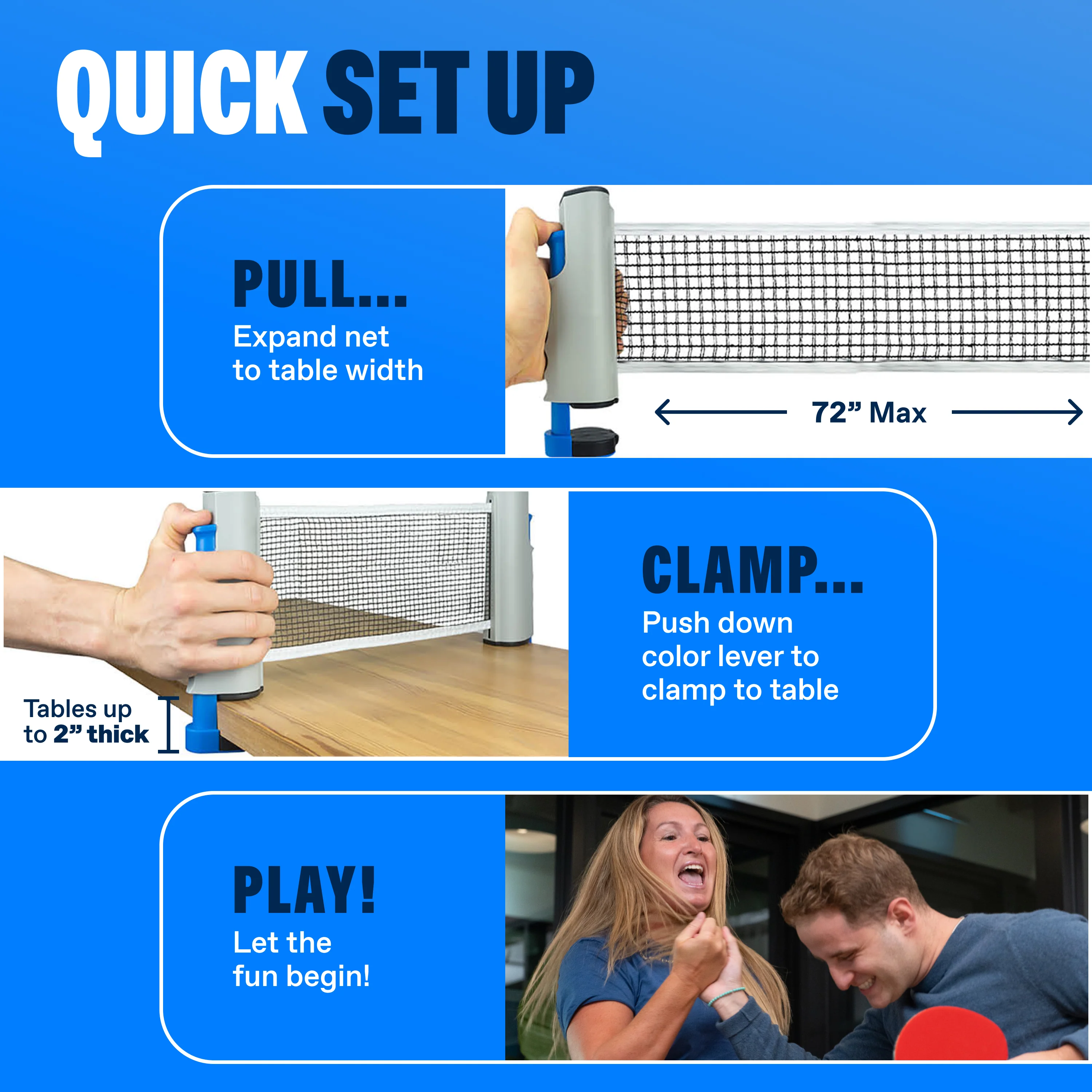 All-In-One Portable Ping Pong Set - Image 22